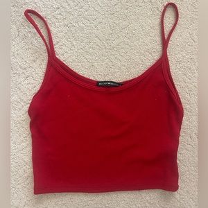Brandy Melville Red Crop Top